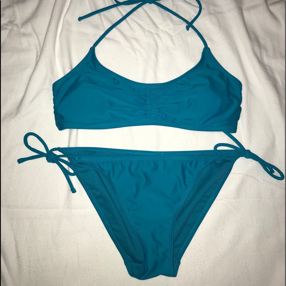 Blue bikini